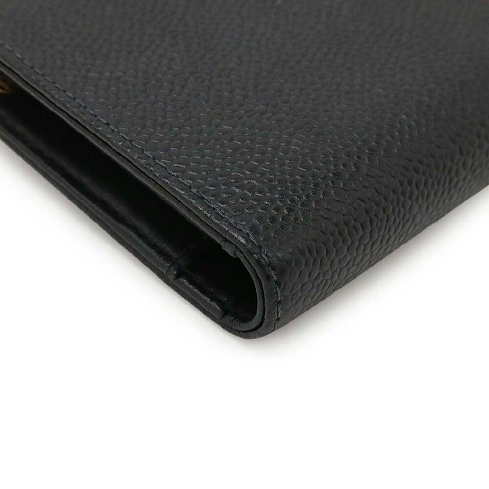 CHANEL Authentic Black Caviar Leather Logo Wallet - Picture 4 of 10